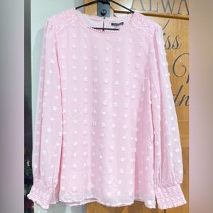Cute work/casual pink long sleeve top